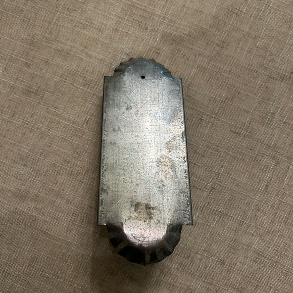 Vintage Metal Tin Candle Sconce - Picture 4 of 7